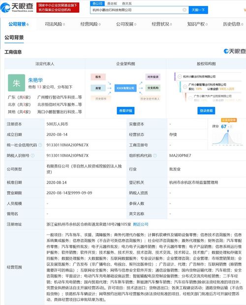小鵬汽車新設全資子公司，注冊資本500萬元聚焦國內貿易代理業(yè)務